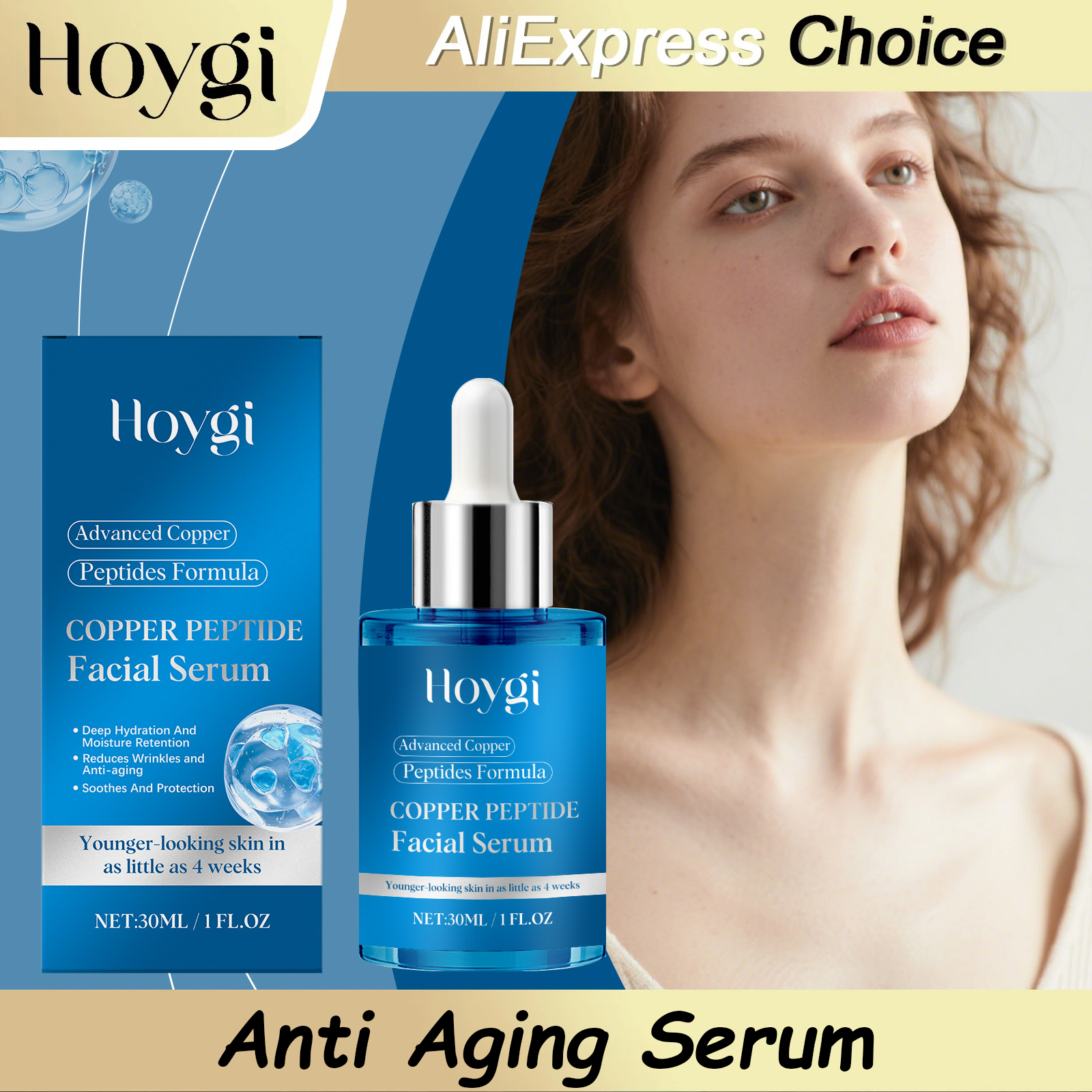 Peptide Complex Serum - HOYGI Blue Copper Peptide Face Serum