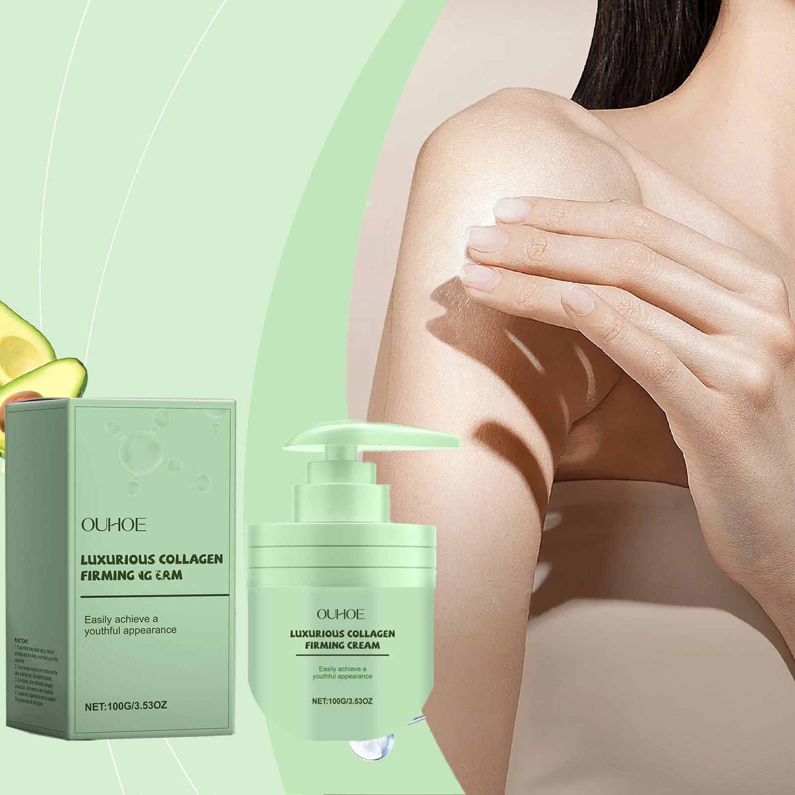 100g Collagen Peptide Cream Tr - Luxury Skincare Jars review and price