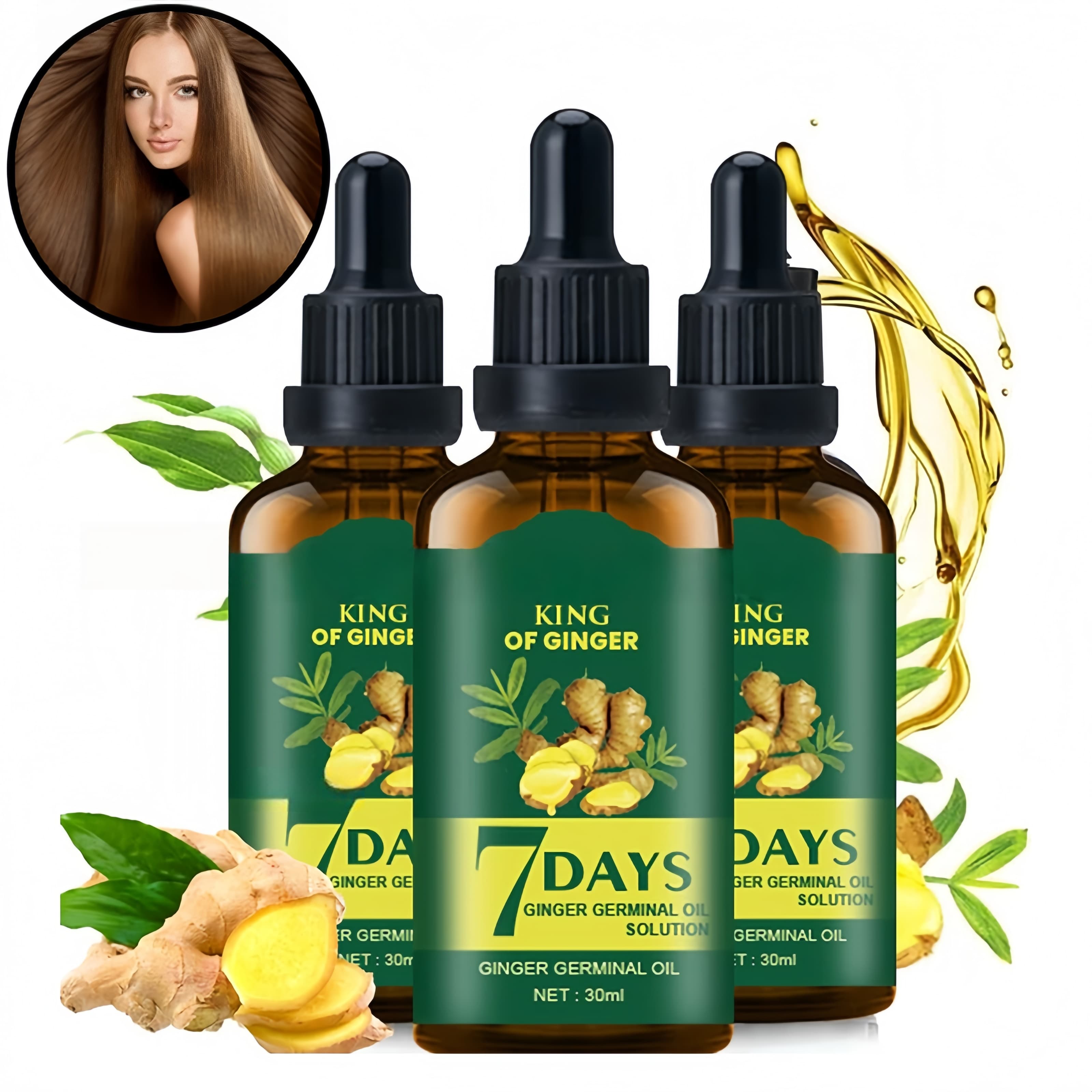 Hair Growth Oil Ginger Biotin  - Epidermal Growth Factor review and price