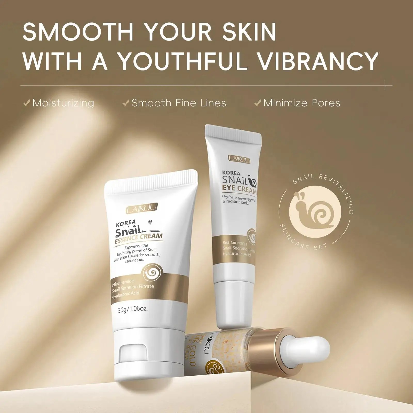 24K Gold Snail Repair Serum Ey - Luxury Skincare Cream review and price