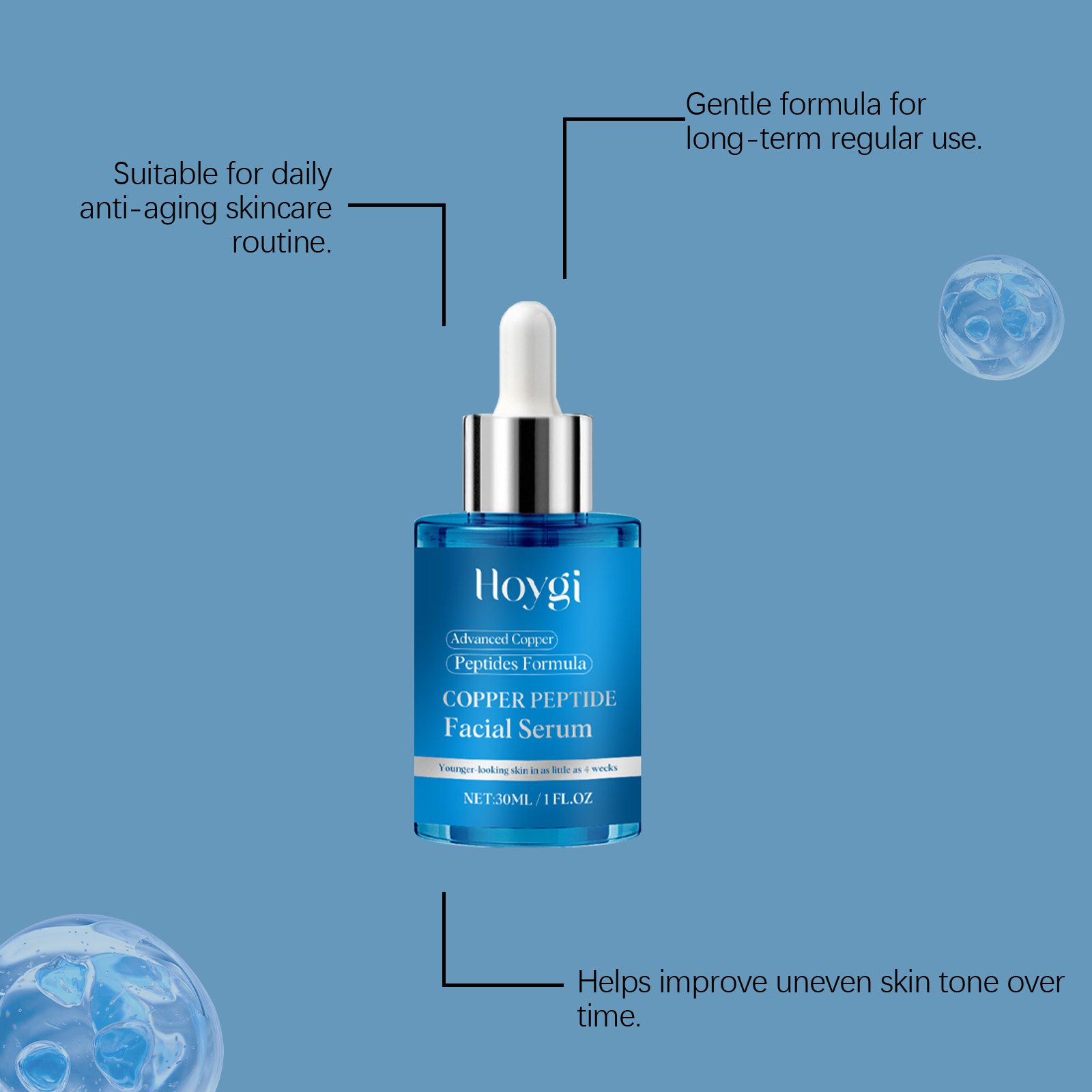 HOYGI Blue Copper Peptide Face - Peptide Complex Serum review and price